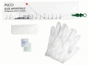 8Fr Peco Elite Hydrophilic Touch Free Closed Catheter Kit