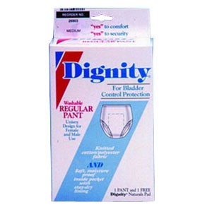 "Dignity Washable Pant with Built-In Protective Pouch, Large 42""- 47"" Hip"
