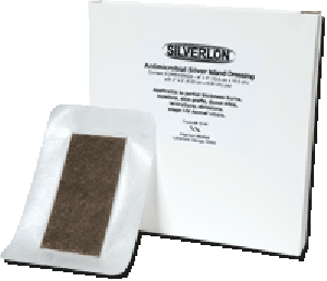 "Silverlon Island Wound Dressing 4"" x 6"""