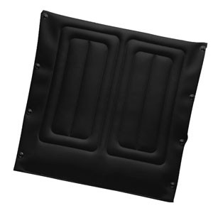"Replacement Seat Upholstery Kit, 20"" x 18"" Frame, Black Nylon"