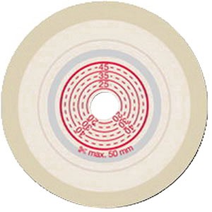 Stomocur Base Plate Convex Pre-Cut 22 mm, Lock Ring 45 mm