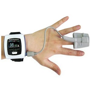Wrist Oximeter with Rechargeable Battery with Bluetooth Connectivity CMS-50F