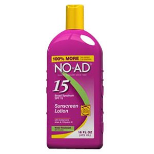 No-Ad Sunscreen Lotion, SPF 15, 16 oz