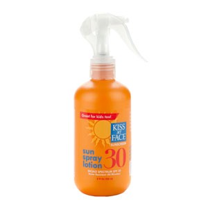 Sunblock Spray SPF 30 Lotion Kiss My Face 6 oz