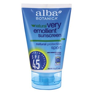 Alba Botanica Sun Care Sport Lotion SPF 45, 4 oz