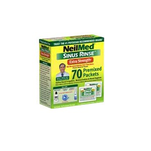 NeilMed Sinus Rinse Hypertonic Packets for Soothing Saline Nasal Rinse (70 Count)
