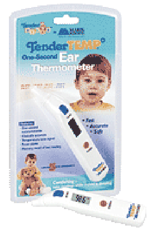 Tender Temp One-Second Ear Thermometer Fahr & Cel.