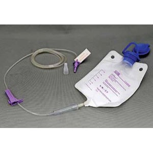 ALCOR AMSure Enteral Feeding Bag with Pre-Attached Pump Set and Magnet 500 mL