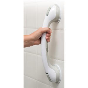 "Safe-er-Grip Suction Grab Bar, 16-1/2"", White"