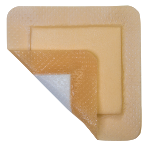 "MediPlus Silicone Comfort Foam Adhesive Border  3"" x 3"", Pad Size 1.75"" x 1.75"""