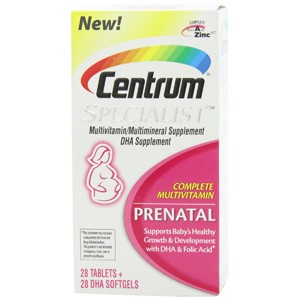 Centrum Specialist Prenatal Tablets and Softgels (56 Count)