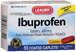 Leader Ibuprofen Caplets, 200 mg (50 Count)