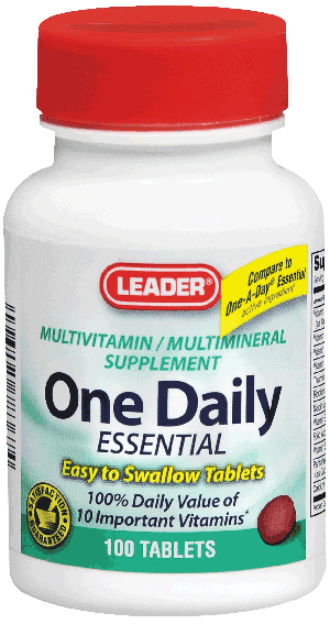 Leader One Daily Multivitamin Tablets (100 Count)