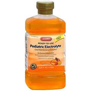 Leader Pediatric Electrolyte Fruit Solution, 33.8 oz.