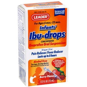 Leader Ibuprofen Infant's Berry Drops, 0.5 oz.