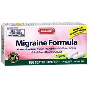 Leader Migraine Formula Caplets (100 Count)