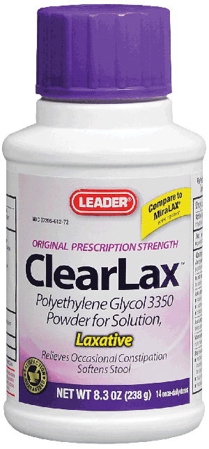 Leader Clearlax Laxative Powder, 8.3 oz.