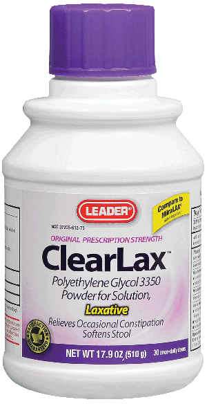 Leader Clearlax Laxative Powder, 17.9 oz.