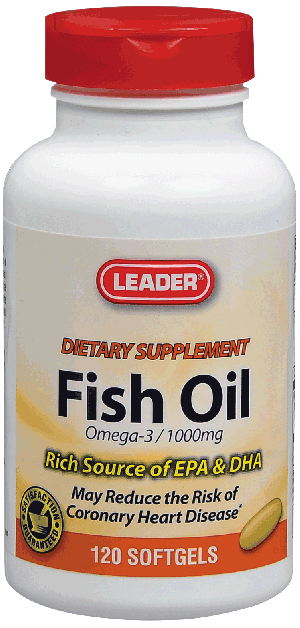 Leader Fish Oil Softgels, 1000 mg (120 Count)