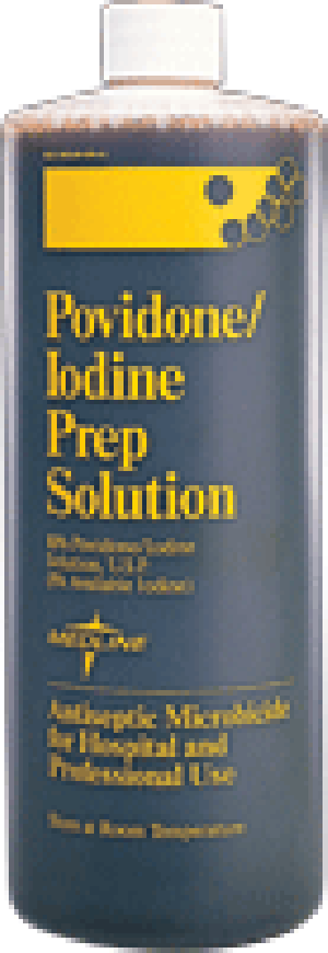 Povidone Iodine Prep Solution, 10% USP, 8 oz. Bottle