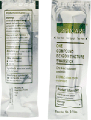 "Compound Benzoin Tincture Swabstick, 4"""