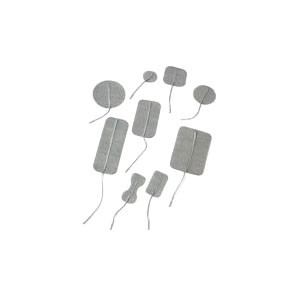 "Pals Platinum Electrodes 2"" Round, Stainless Steel Knit Fabric"