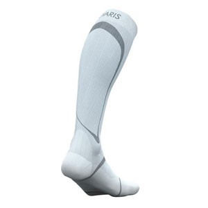 Performance Sock Calf, 20-30, Size LL, Closed Toe, White