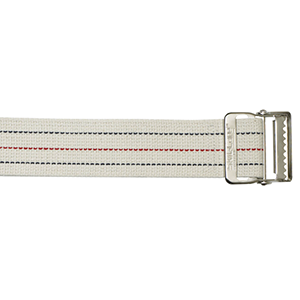 Cotton Gait Belt, Standard Webbing, Metal Buckle, Pinstripe