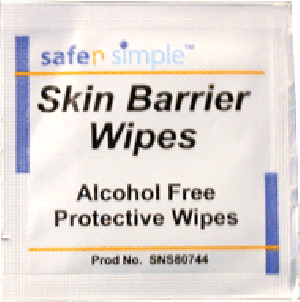 "Alcohol Free Skin Barrier Wipe, 2.4"" x 2.4"""