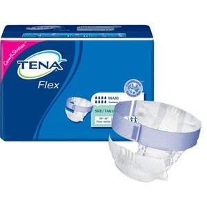 "TENA Flex Maxi Briefs, Size 12 28"" - 42"""