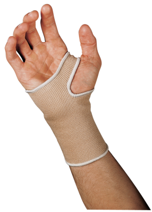 Leader Wrist Compression, Beige, Large