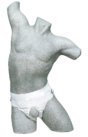 Leader Hernia Belt, White, Medium