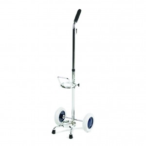 Oxygen Cylinder Cart with Telescoping Handle, 38" x 10" x 10"
