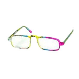 Windmill Half Eye Reading Glass +3 Power, Multi Color Plastic Frame