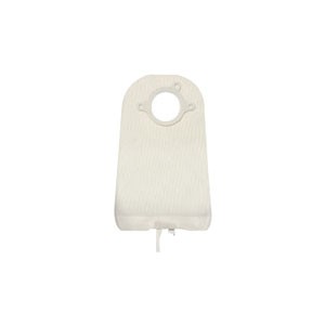 "Special Colly Support Urostomy Adult Pouch ""D"" 4"" Faceplate 3/4"", clear"