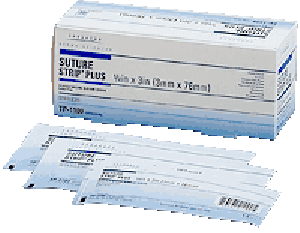 "Suture Strip Plus Flexible Wound Closure Strip 1/8"" x 3"""