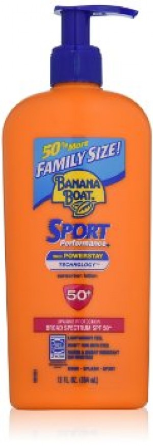 Banana Boat Sport Performance Lotion Sunscreens, SPF 50, 12 fl oz