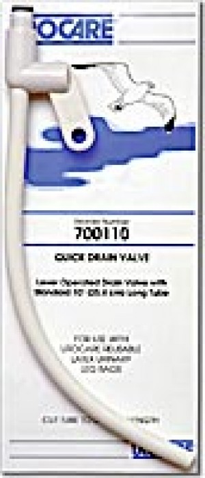 "Urocare Quick Drain Valve, Medium 18"" Tube"