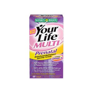 Natures Bounty Your Life Multi Pre-Natal Vitamin, 60 Soft Gels