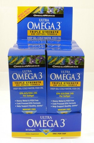 OmegaWorks Ultra Omega 3 Counter Display