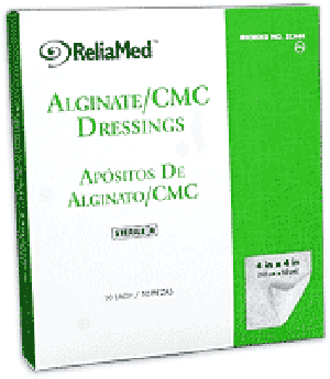 "ReliaMed Alginate/CMC Dressing 4"" x 4"" Pad"