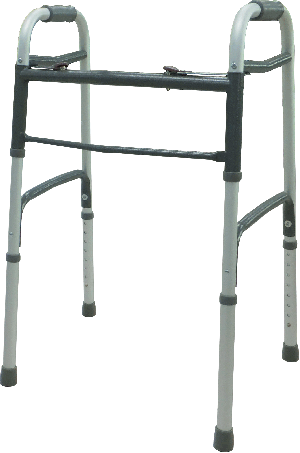 Dual Button Folding Walker