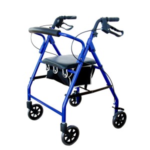 Rollator, Soft Seat, Blue