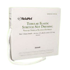 "ReliaMed Tubular Elastic Stretch Net Dressing, Medium 5"" - 6"" x 25 yds. (Hand, Arm, Leg and Foot)