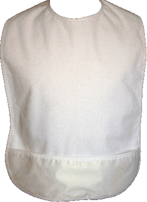ReliaMed Adult White Terry Bib