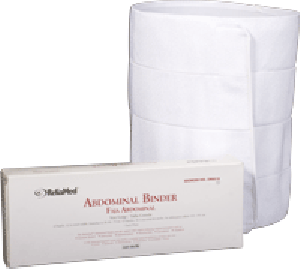 "ReliaMed 4-Panel Abdominal Binder with Adjustable Velcro 12"" Wide 60"" - 75"""