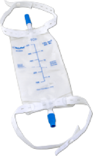 Cardinal Health Standard Leg Bag with Twist Valve, 600 mL