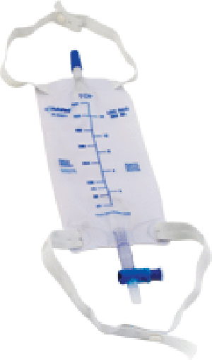 Cardinal Health Leg Bag with T-Tap Valve, 600 mL