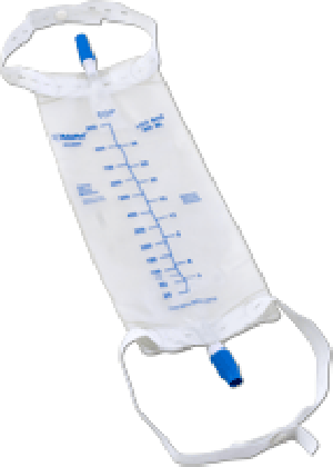Cardinal Health Standard Leg Bag with Twist Valve, 900 mL