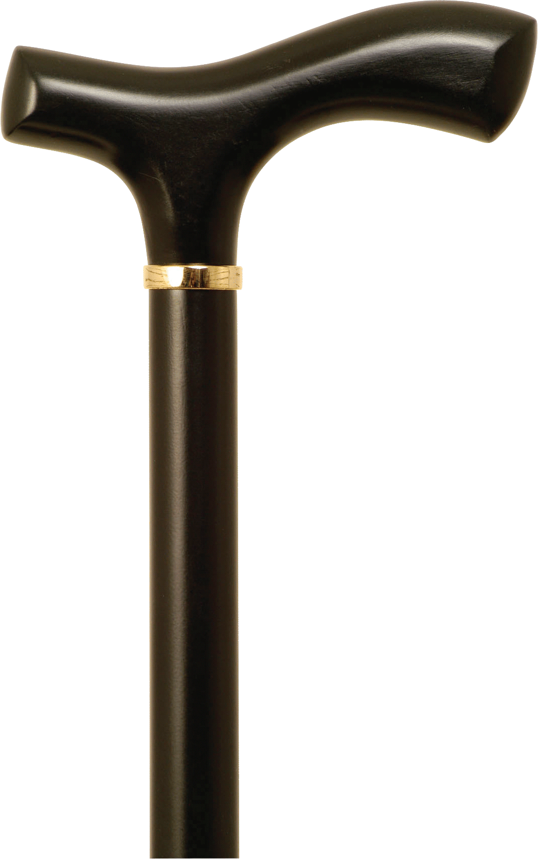 "Men's Fritz Handle Cane, Black Stain, 36"" - 37"""